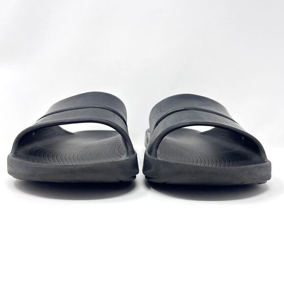 Oofos Ooahh Luxe Black Slide Recovery Comfort Sandals Size 10 Men's / 12 Women's - Picture 6 of 11